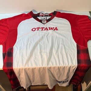 Ottawa Red Blacks Jersey, Red and White, CFL